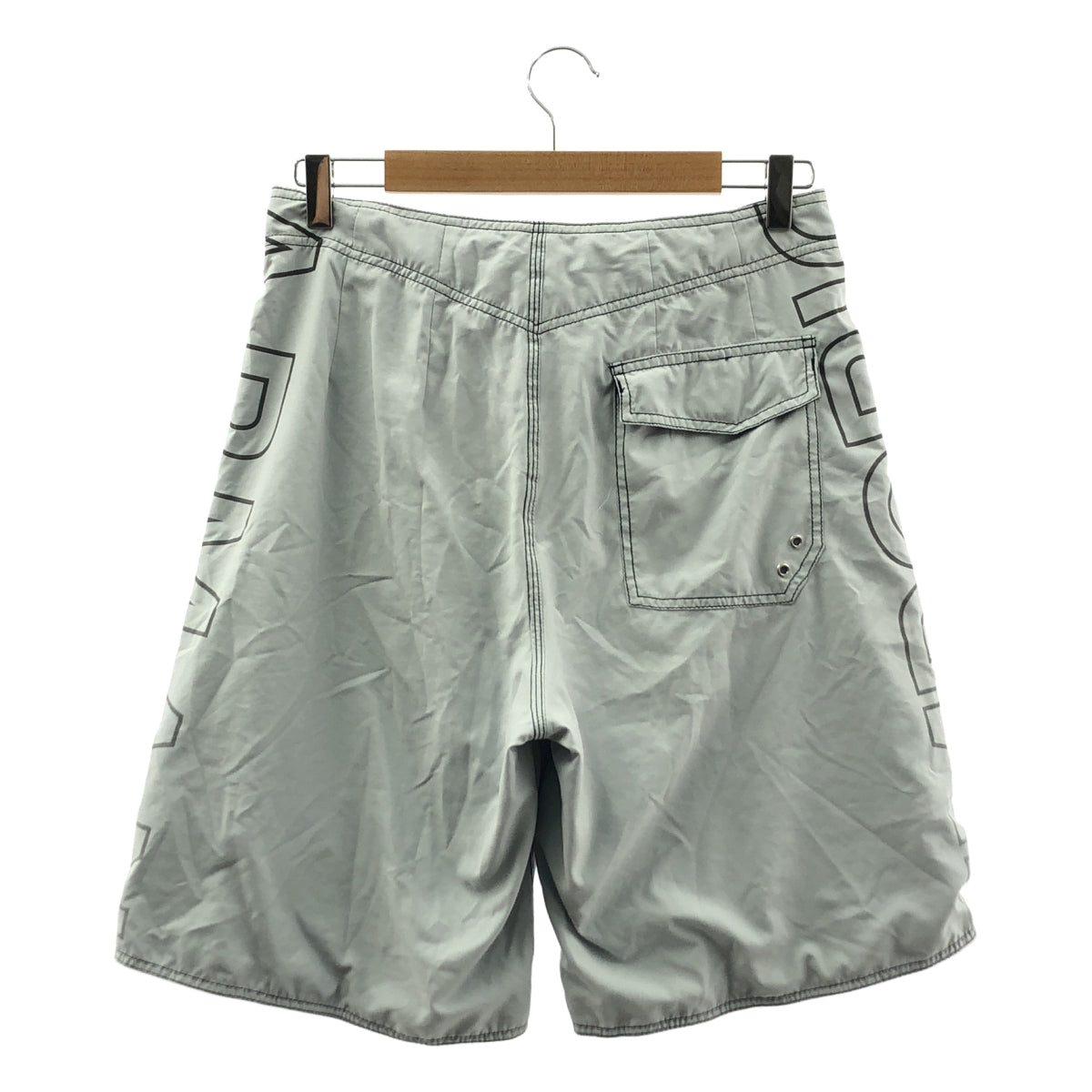 EMPORIO ARMANI | 標誌抽繩泳褲 | S 碼 | 冰灰色 | 男士