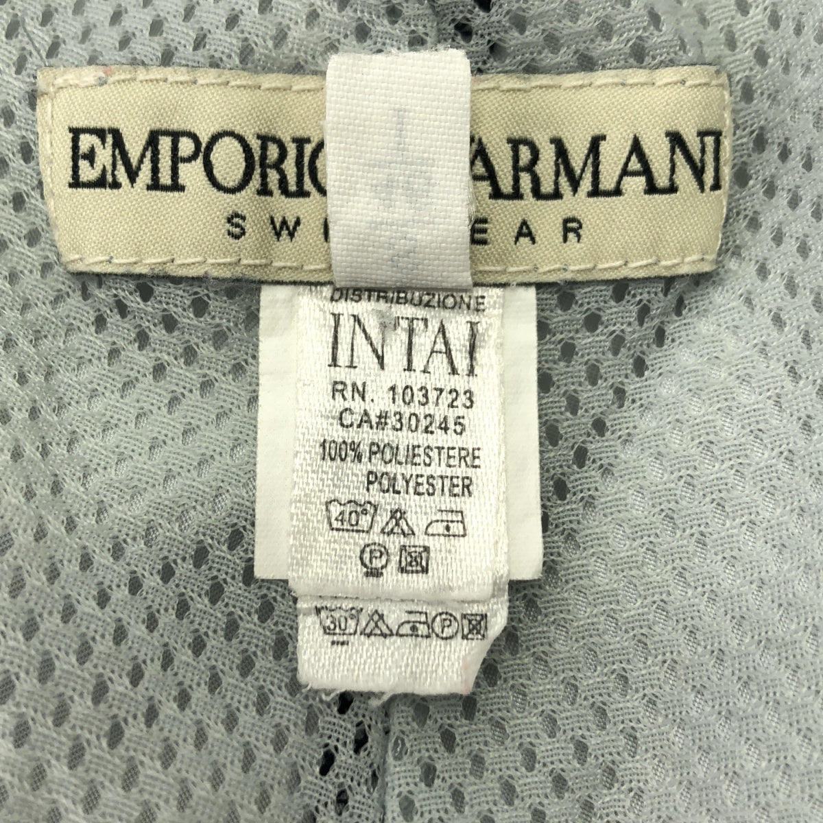 EMPORIO ARMANI / エンポリオアルマーニ | ロゴ ドローストリング スイム ショート パンツ ショーツ | S | アイスグレー | メンズ