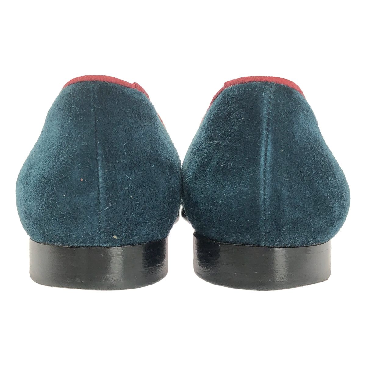 Christian Louboutin / 기독교 루부탄 | INTERN FLAT 스터드 엠블럼 자수 벨루어 슬리폰 신발 | 36 |