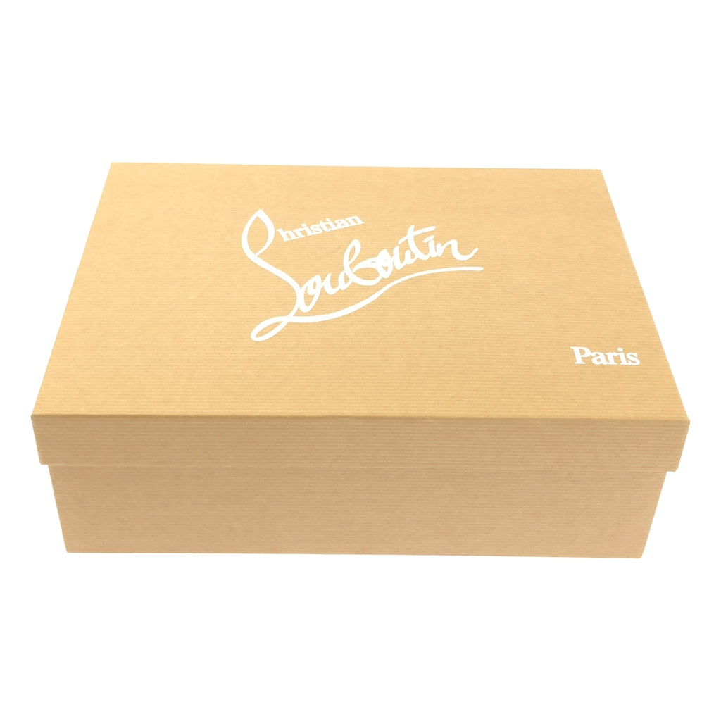 Christian Louboutin / 기독교 루부탄 | INTERN FLAT 스터드 엠블럼 자수 벨루어 슬리폰 신발 | 36 |