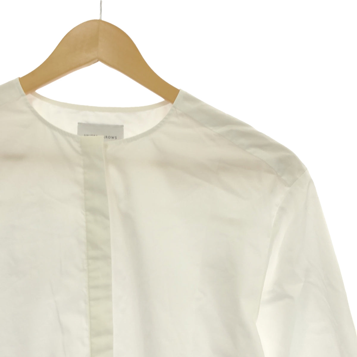 UNITED ARROWS / United Arrows | Ruffled collarless shirt |