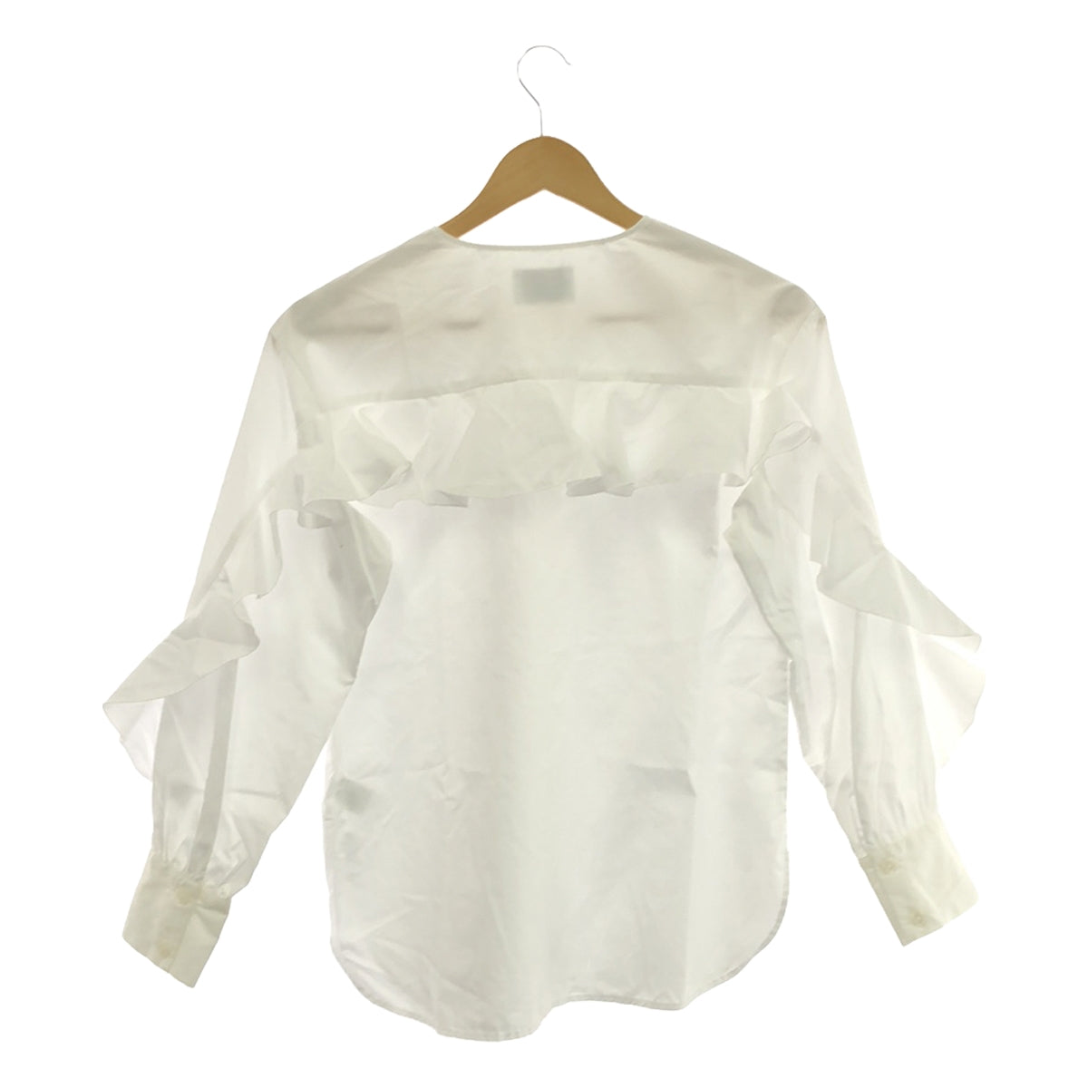 UNITED ARROWS / United Arrows | Ruffled collarless shirt |