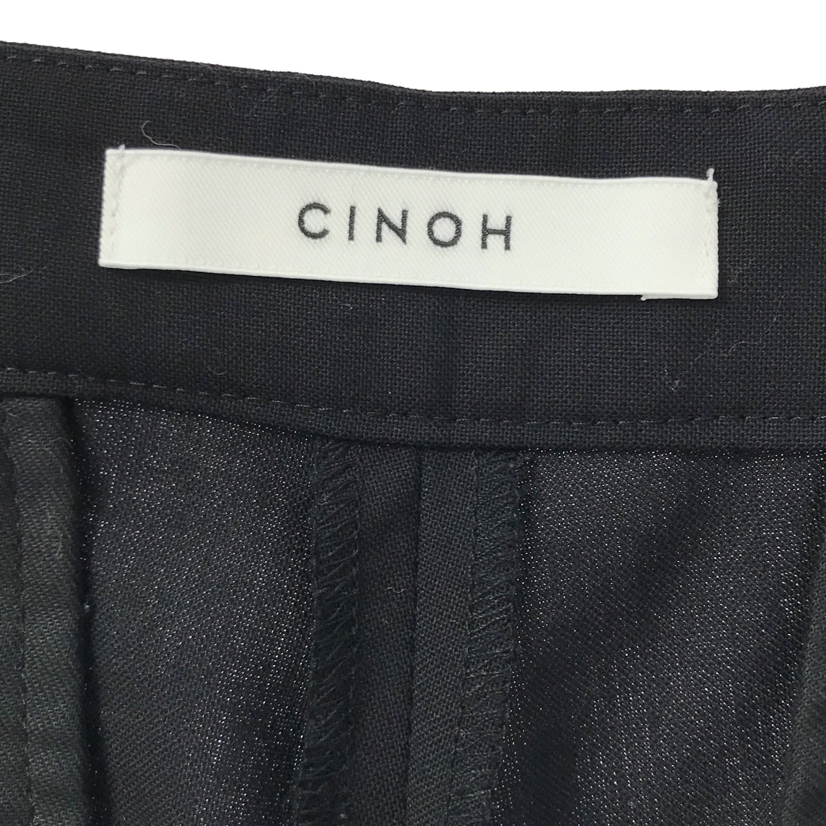 CINOH / チノ | AP STUDIO別注 アシンメトリーヘムパンツ | 38 | ブラック | レディース