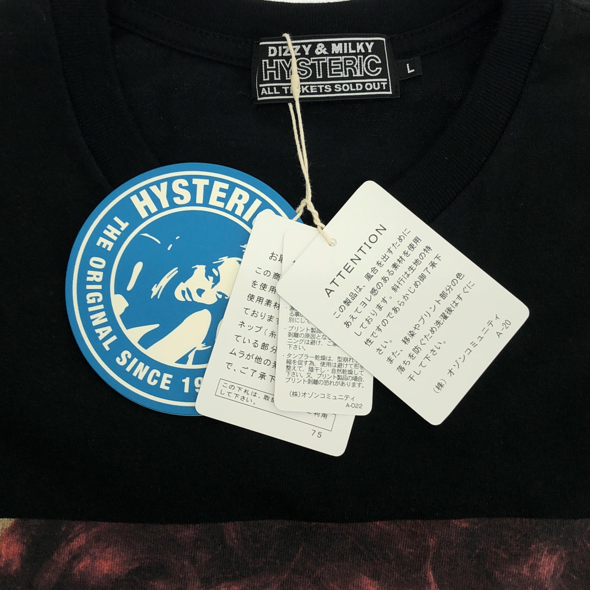 HYSTERIC GLAMOUR | TERRY RICHARDSON 印花圓領上衣 | L 碼 | 男款