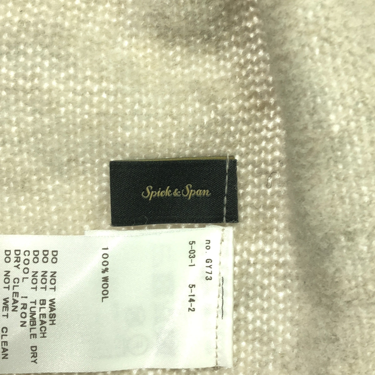 乾淨整齊 | 2023AW | 瓶頸式蝙蝠袖針織衫 | F | 米色 | 女款