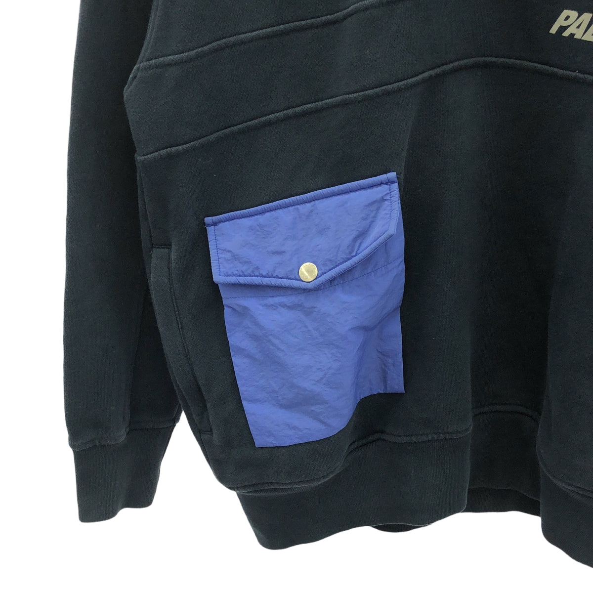 PALACE SKATEBOARDS / パレススケートボーズ | 2018SS | 3MS HOOD ハーフジップ スウェット | S | ネイビー / ブルー | メンズ