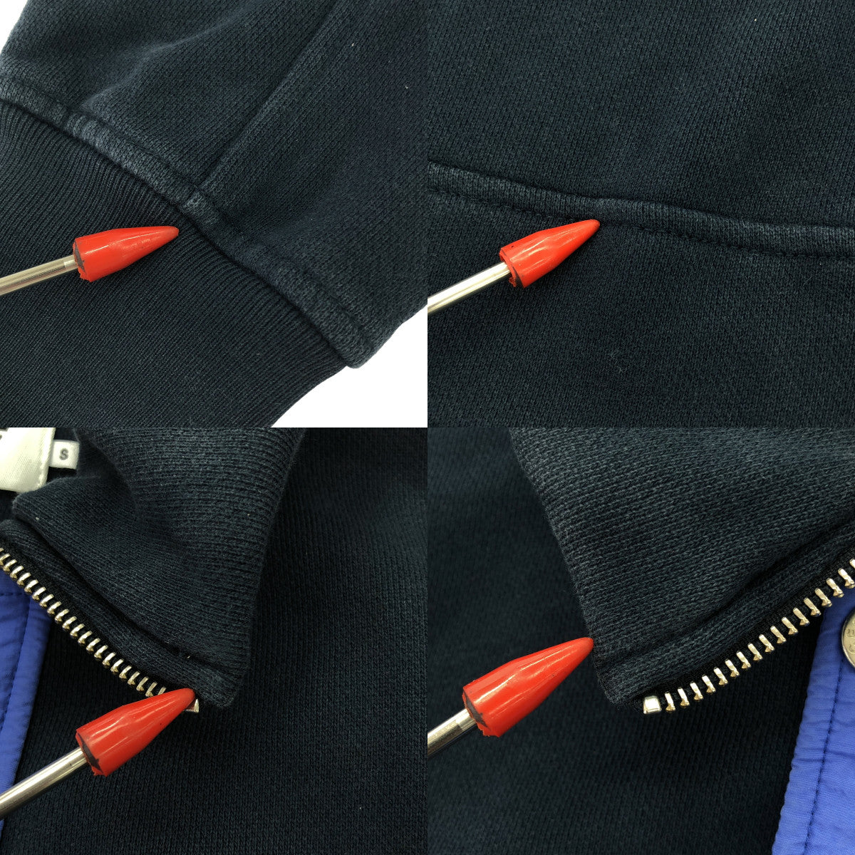 PALACE SKATEBOARDS / パレススケートボーズ | 2018SS | 3MS HOOD ハーフジップ スウェット | S | ネイビー / ブルー | メンズ