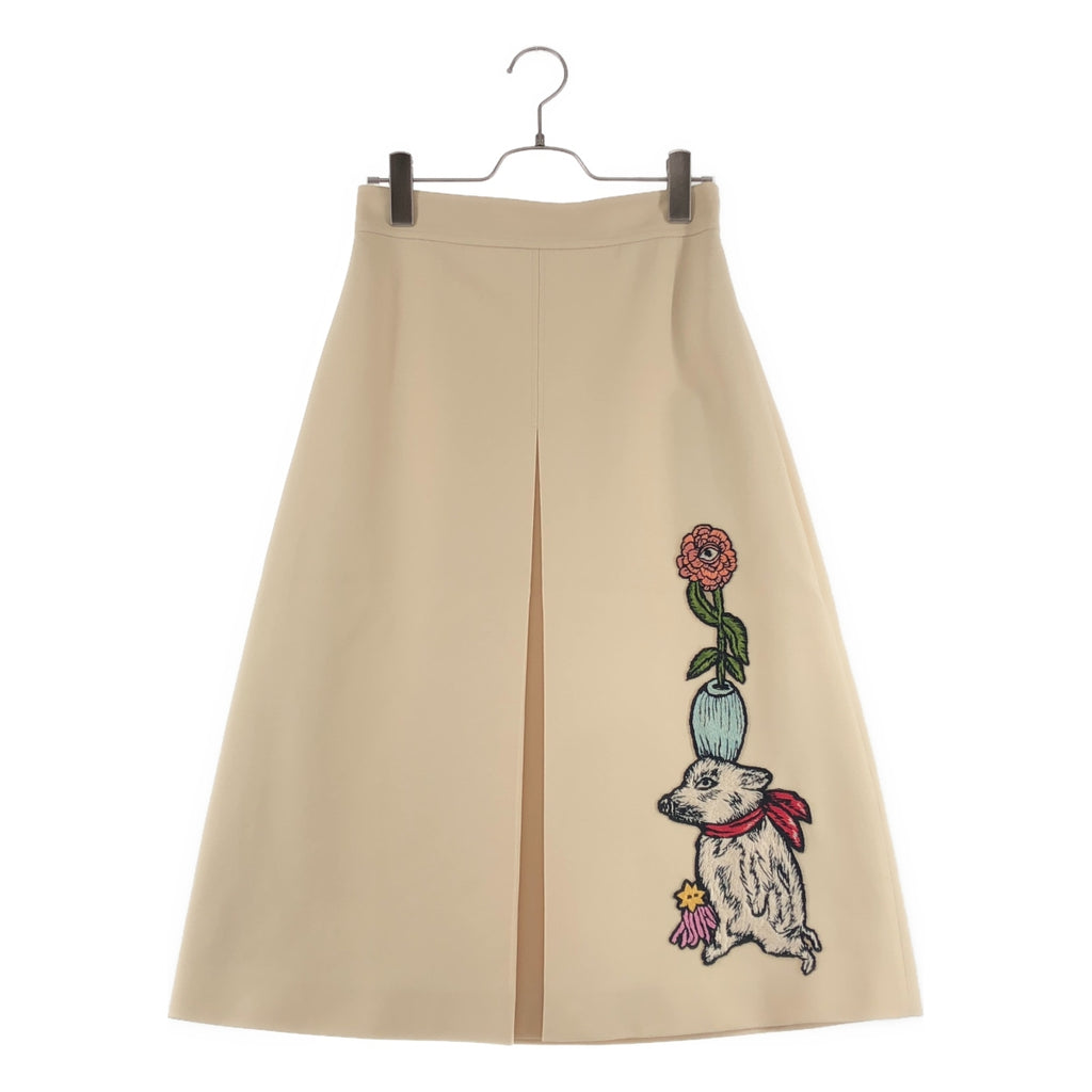 GUCCI / グッチ | ヒグチユウコ シルク アニマルパッチスカート | 38 | レディース