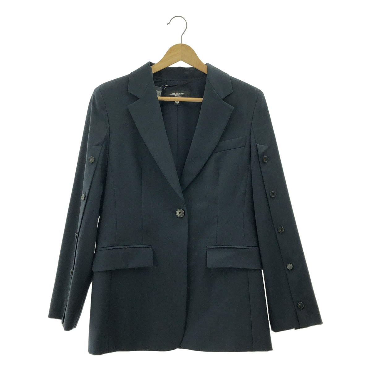 WEEKEND MAX MARA / ウィークエンドマックスマーラ | ウール スリーブ ボタン テーラードジャケット | 38 | レディース