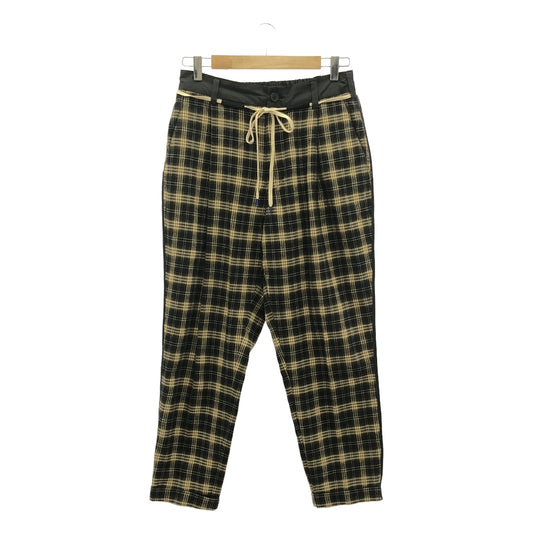elephant TRIBAL fabrics / Elephant Tribal Fabrics | Check flannel easy pants | F | Men's