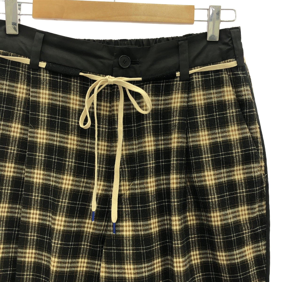 elephant TRIBAL fabrics / Elephant Tribal Fabrics | Check flannel easy pants | F | Men's