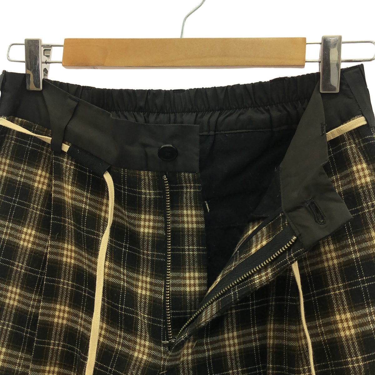 elephant TRIBAL fabrics / Elephant Tribal Fabrics | Check flannel easy pants | F | Men's
