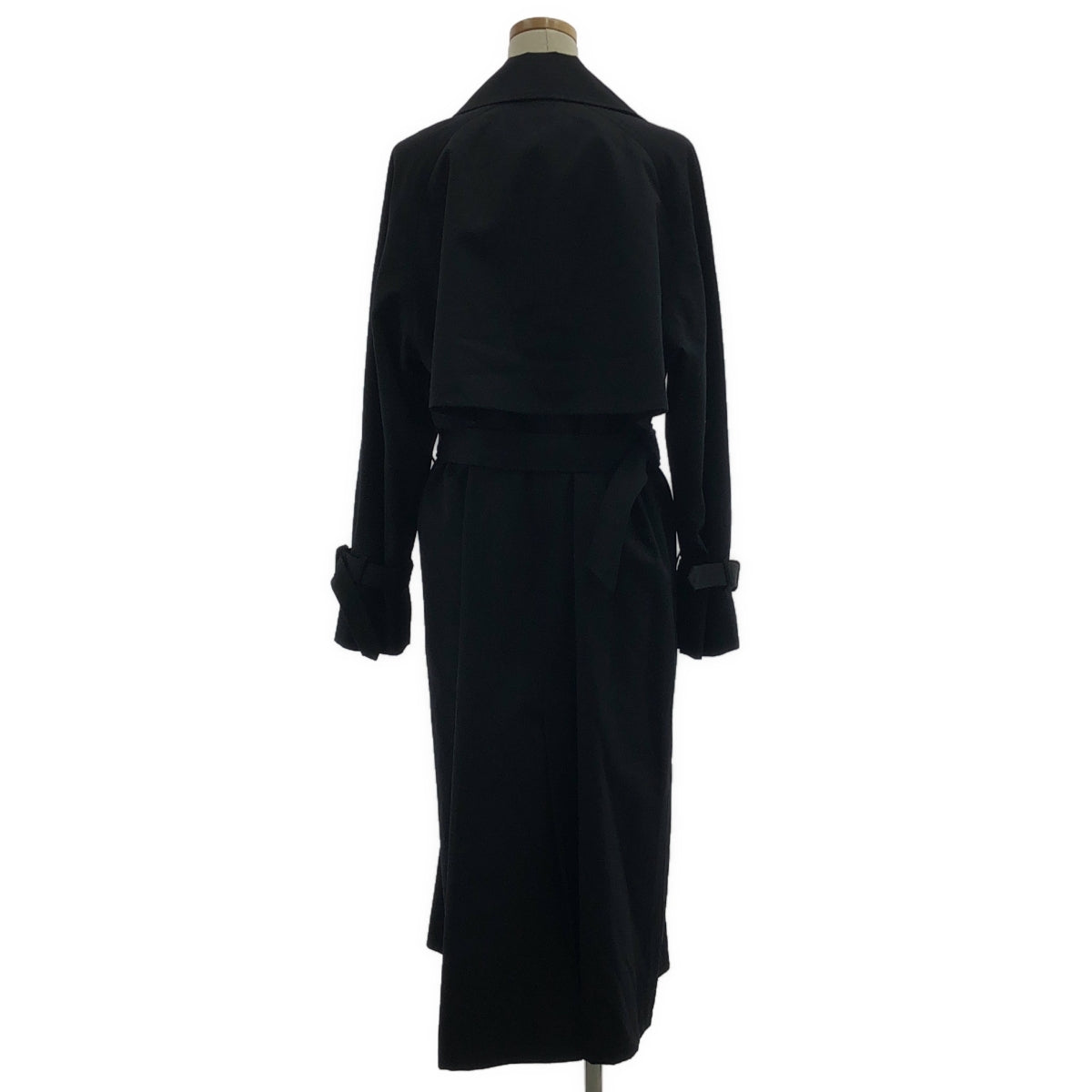 【미품】 MUSE de Deuxieme Classe / 뮤즈 두주 엠 클래스 | 2025SS | GABARDINE TRENCH / 벨티드 트렌치 오버 코트 / 총 안감 | 36 | 블랙 | 여성