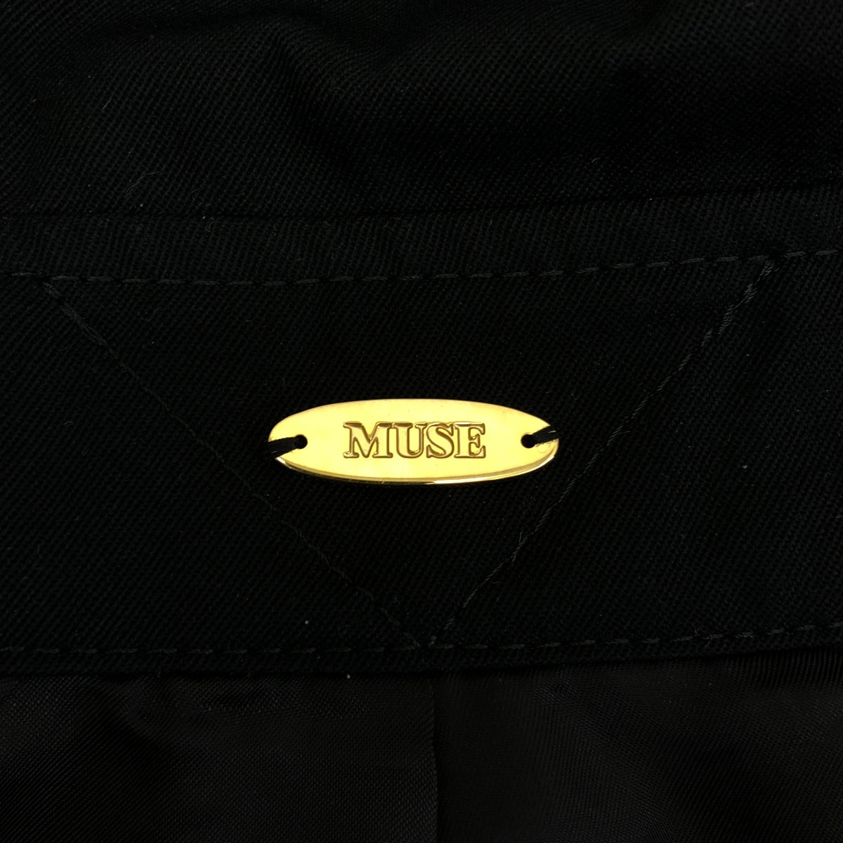 【美品】  MUSE de Deuxieme Classe / ミューズドゥーズィーエムクラス | 2025SS | GABARDINE TRENCH / ベルテッド トレンチ オーバー コート / 総裏地 | 36 | ブラック | レディース