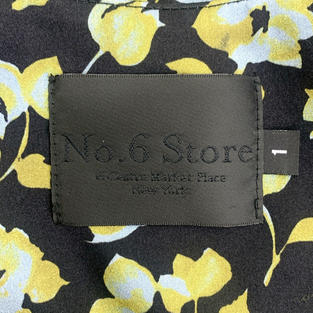 No.6 Store / ナンバーシックスストア | silk 100％ / シルク 総柄 ベルテッド ドレス ワンピース | 1 | マルチカラー | レディース