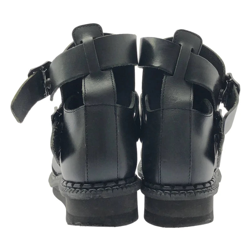 YOHJI YAMAMOTO POUR HOMME / ヨウジヤマモトプールオム | 2022SS | レザー グラディエーター ブーツ | 3 | メンズ