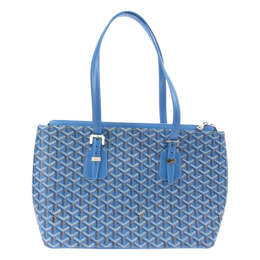 [Good Condition] GOYARD | Sac Marie Galante GM PVC Coated Canvas Tote Bag | Blue | Women's