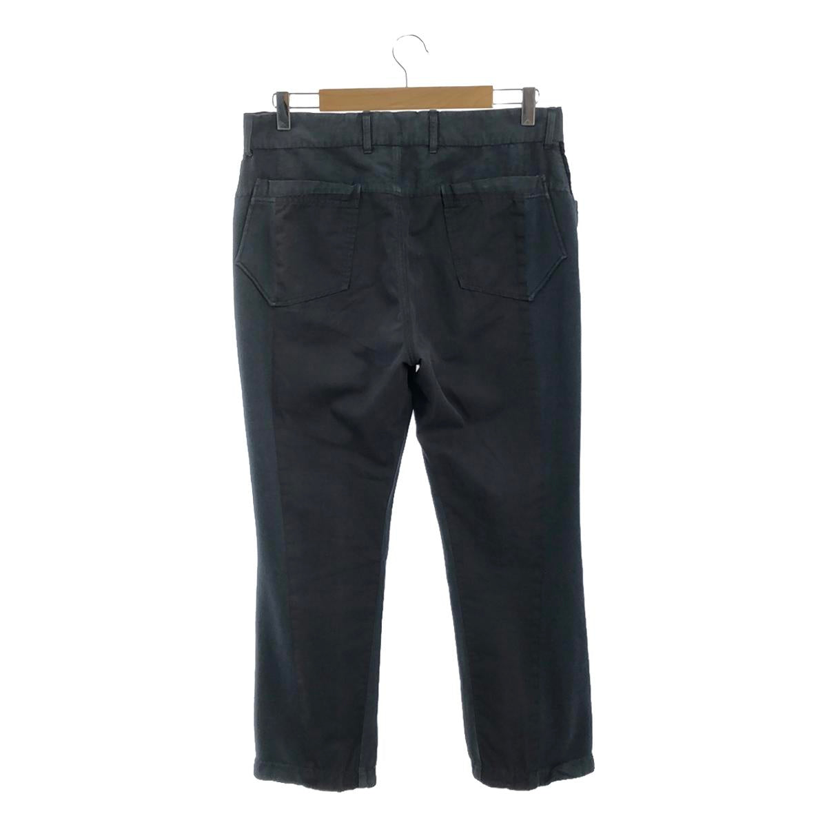 SLOWGUN | Cotton linen mixed material side line slacks | 2 | Men's