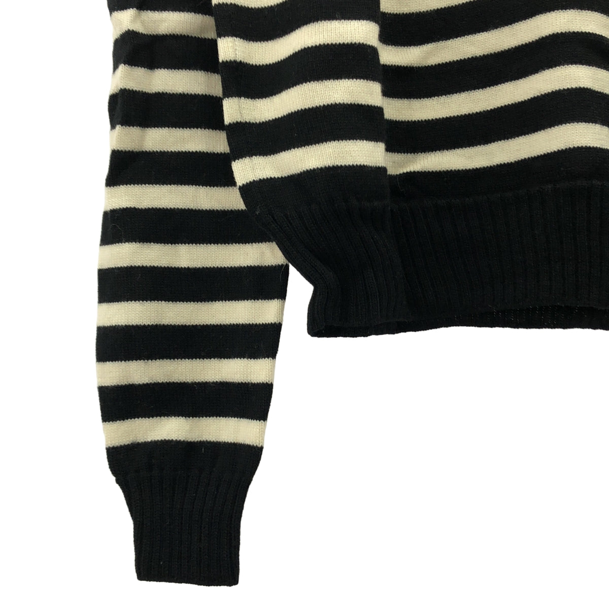 SAINT LAURENT PARIS / サンローランパリ | ボーダー ショルダーボタン