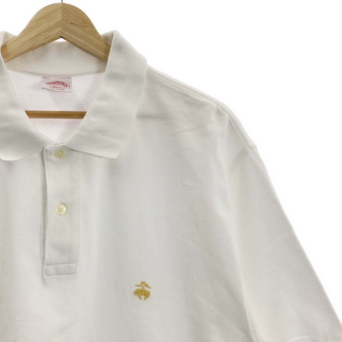 布克兄弟 | 單點刺繡 Polo 衫 | L 碼 | 白色 | 男款