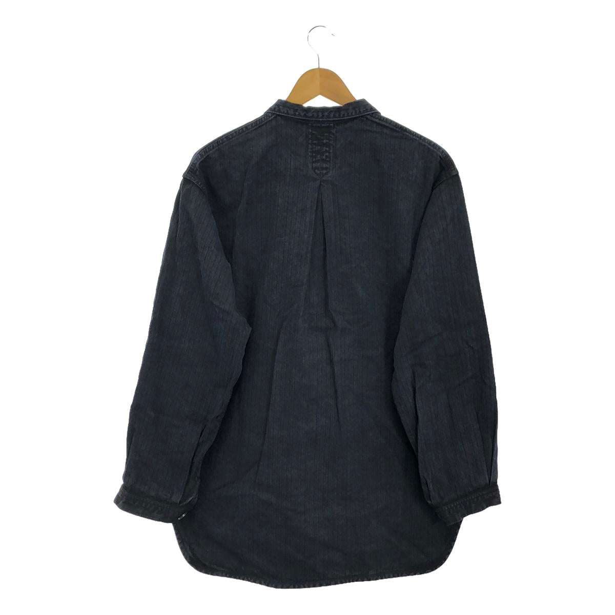 [New] AUBERGE | 2022SS | KOLLAR BN Linen Cotton Metis Double Coverall Jacket | 42 | Black Indigo | Men's