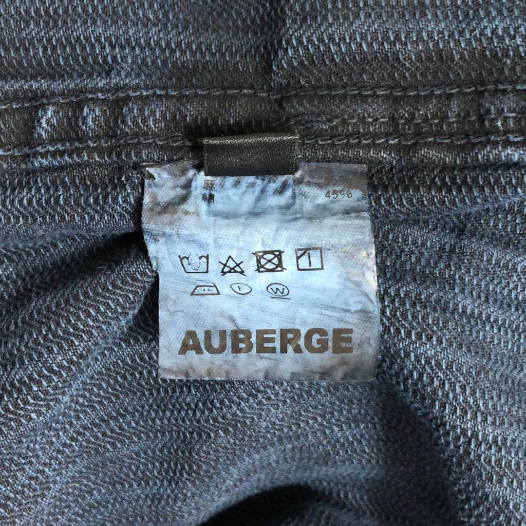 [新] AUBERGE | 2022春夏 | KOLLAR BN 亞麻棉質 Metis 雙層連身外套 | SHOPBOP 42 |黑靛藍 |男士