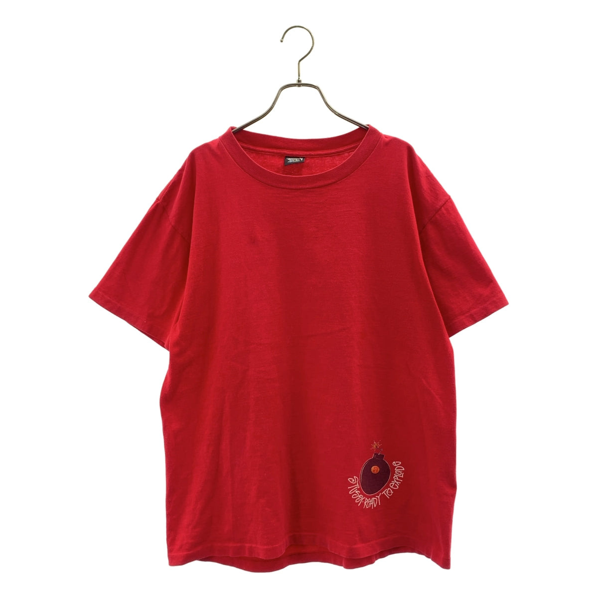 STUSSY | 1980年代 | 炸彈印花後背圓領T卹 | L碼 |