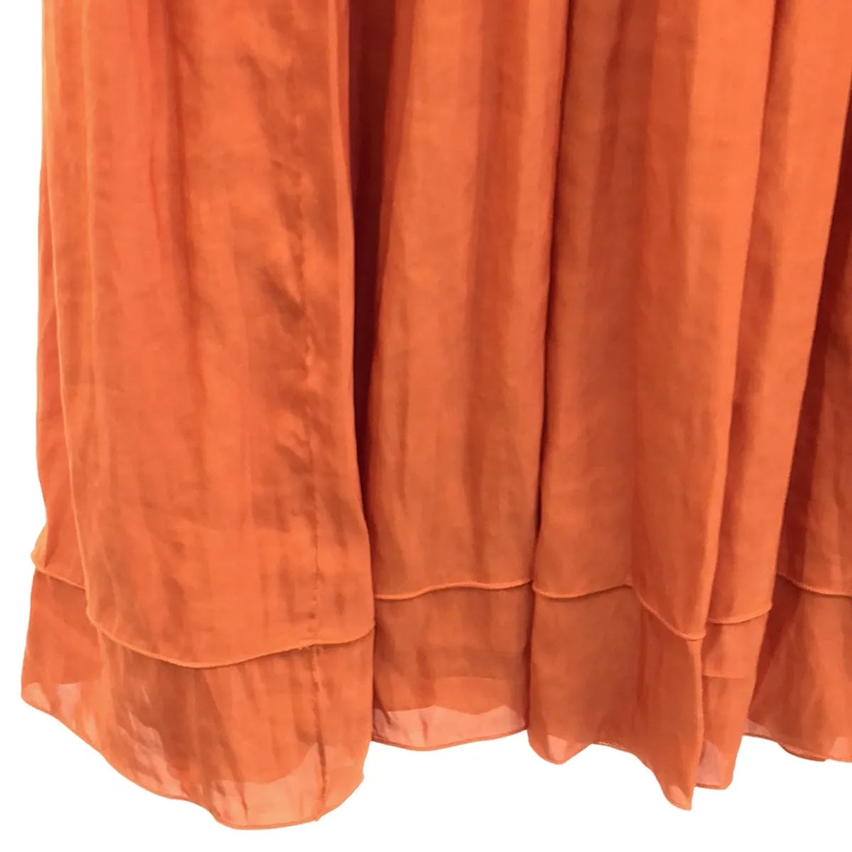 【美品】  St.cecilia / セントセシリア | ティアード ギャザー イージースカート | オレンジ | レディース