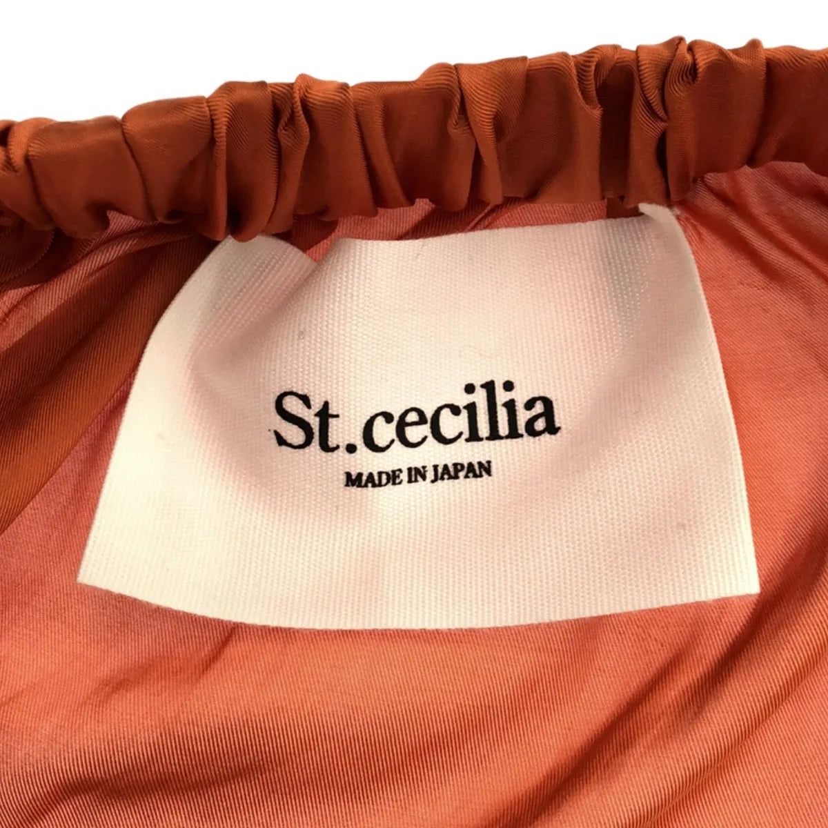 【美品】  St.cecilia / セントセシリア | ティアード ギャザー イージースカート | オレンジ | レディース