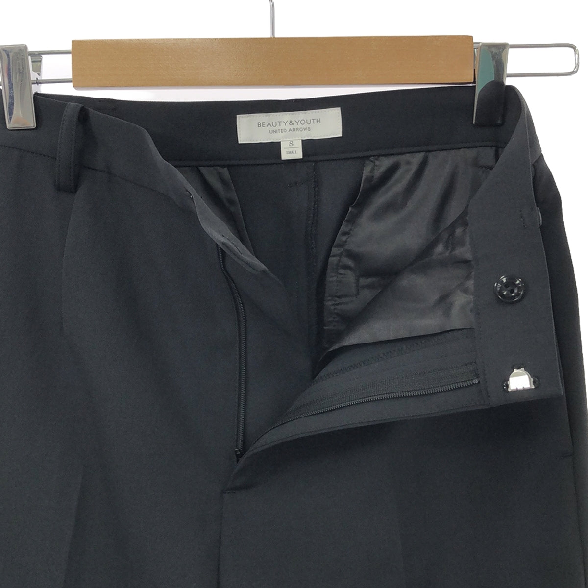 BEAUTY&amp;YOUTH | Twill high waist tapered pants | S | Black | Women's