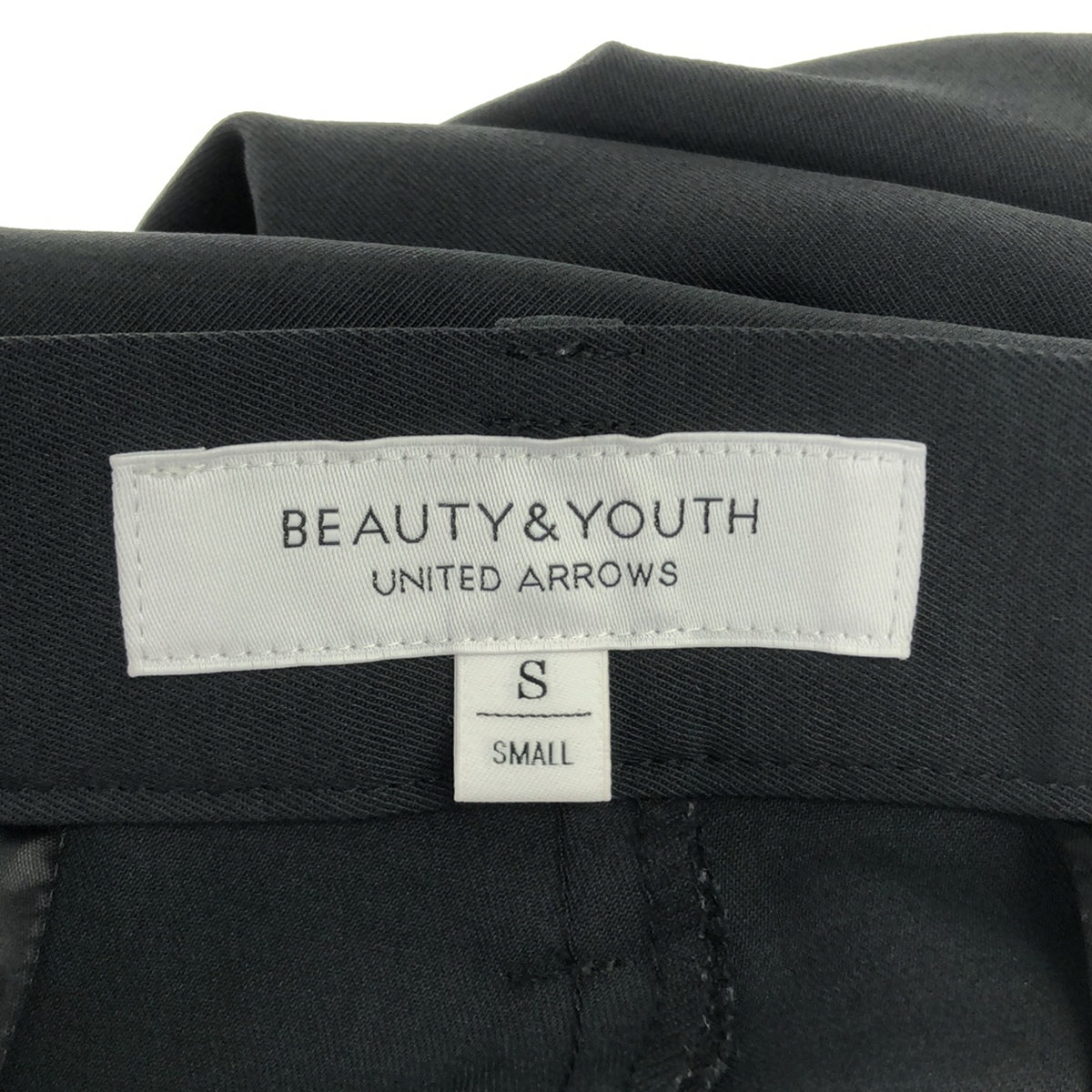 BEAUTY&YOUTH / ビューティーアンドユース | ツイルハイウエストテーパードパンツ | S | ブラック | レディース