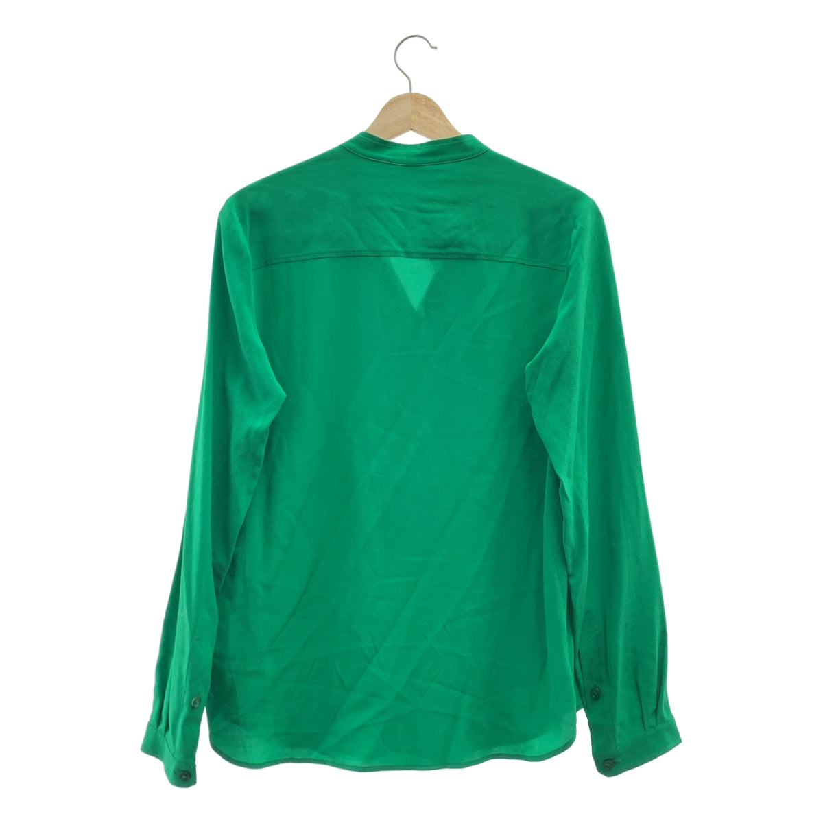 STELLA McCARTNEY / ステラマッカートニー | silk 100％ / シルク ロゴボタン シャツ ブラウス | 38 | レディース