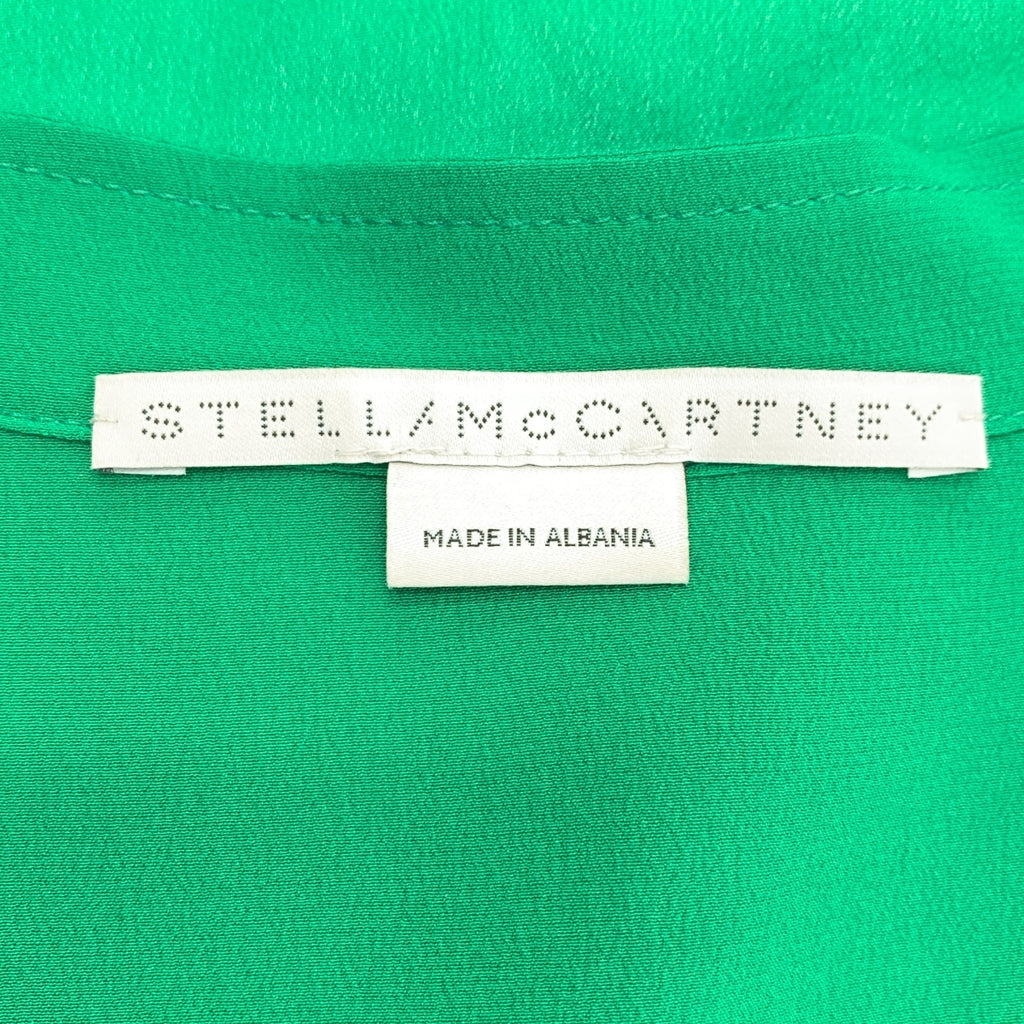 STELLA McCARTNEY / ステラマッカートニー | silk 100％ / シルク ロゴボタン シャツ ブラウス | 38 | レディース