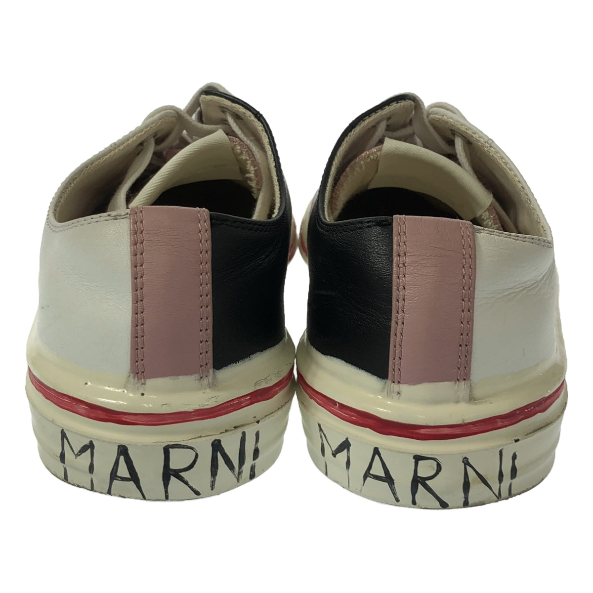 MARNI / 마르니 | GOOEY 페인트 스니커즈 | 37 | 핑크/블랙/화이트 | 여성