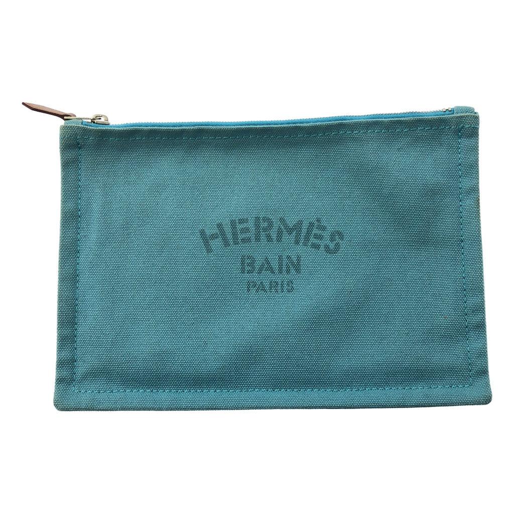 HERMES / 헤르메스 | 요팅 PM 캔버스 로고 플랫 파우치 |