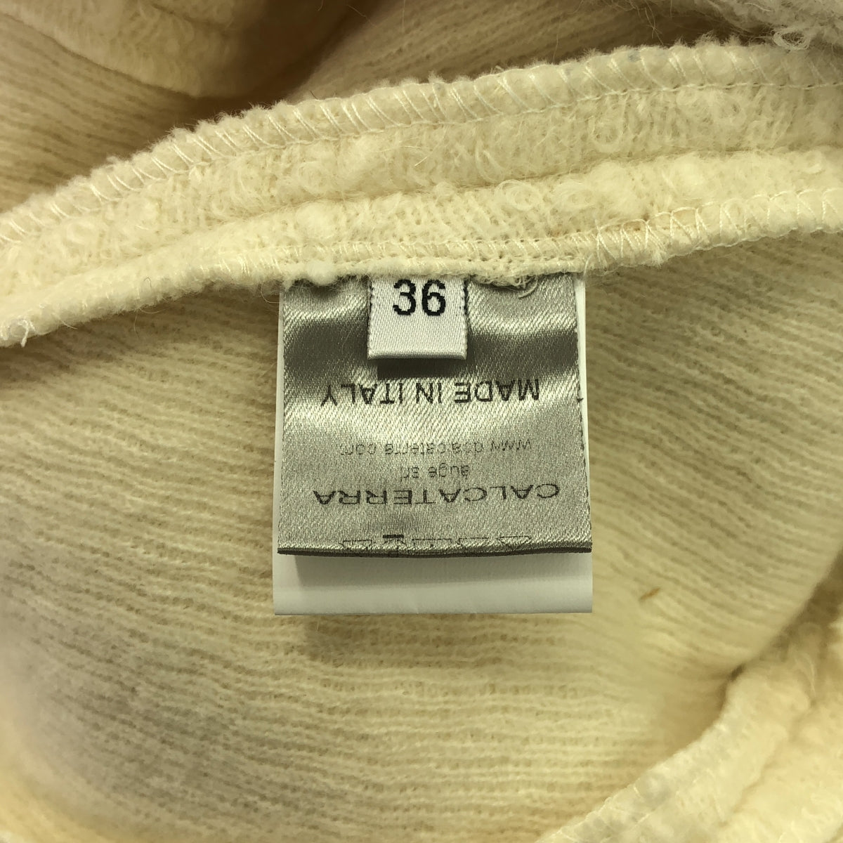 卡爾卡特拉 |羊毛羊駝後拉鍊長裙 | 36 |象牙 |女性的