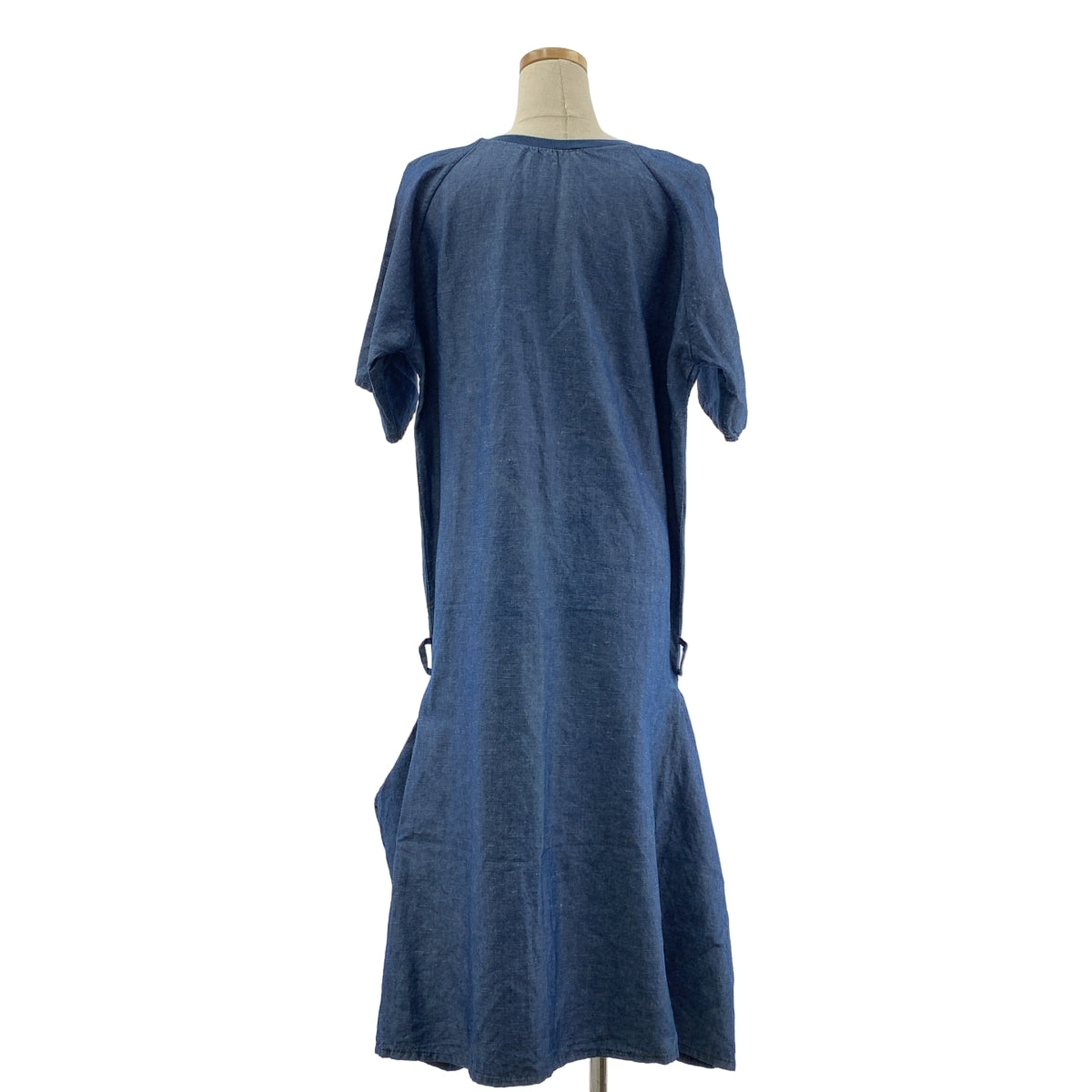 BLESS / ブレス | n°30 / Vネック プルオーバー ワンピース | S |