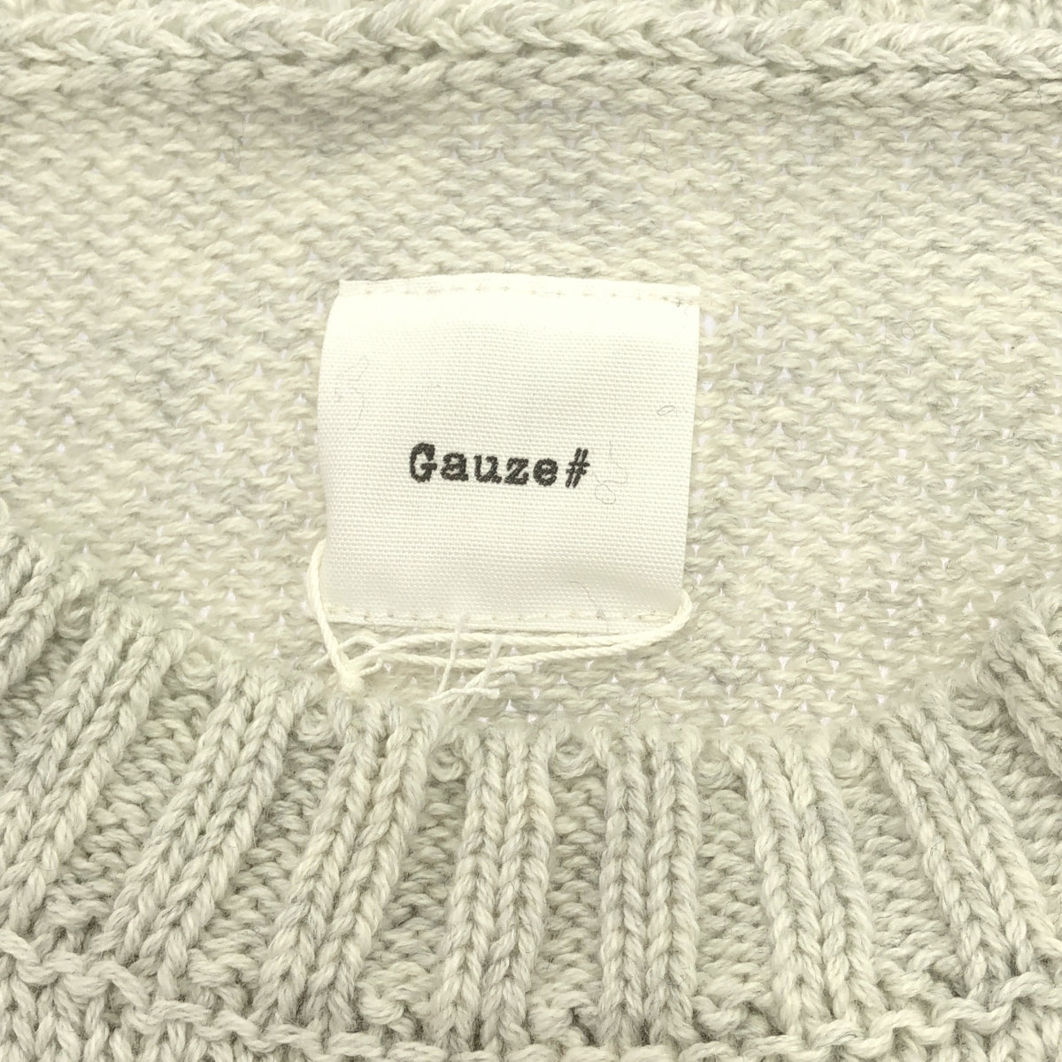 紗布# / 紗布 | 棉質寬袖針織 | F |