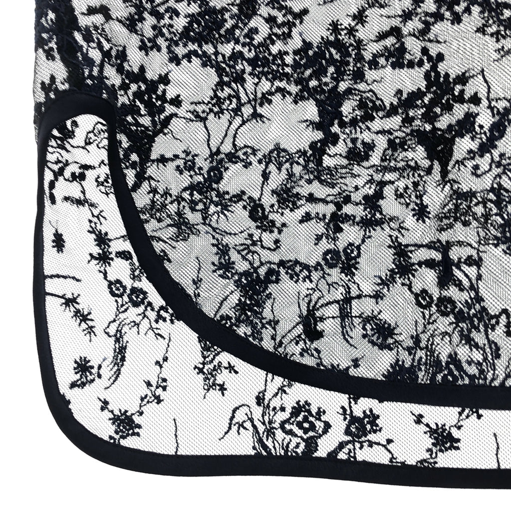 【미품】 Mame Kurogouchi / 마메쿠로고우치 | 2024AW | Floral Lace Sleeveless Top 레이스 슬리브리스 탑스 | 2 | 블랙/네이비 |