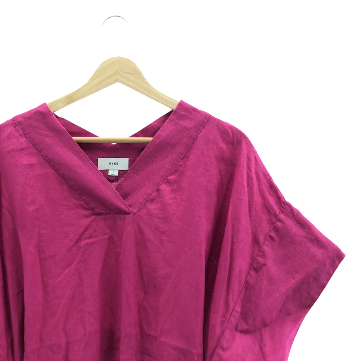 HYKE | 2023SS | LINEN PONCHO Half Sleeve Dress | 1 | Women's