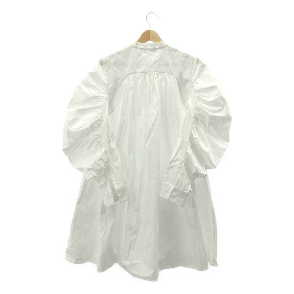 ALEXANDER MCQUEEN / アレキサンダーマックイーン | コットン ギャザー ブラウス シャツ | 42 | ホワイト | レディース