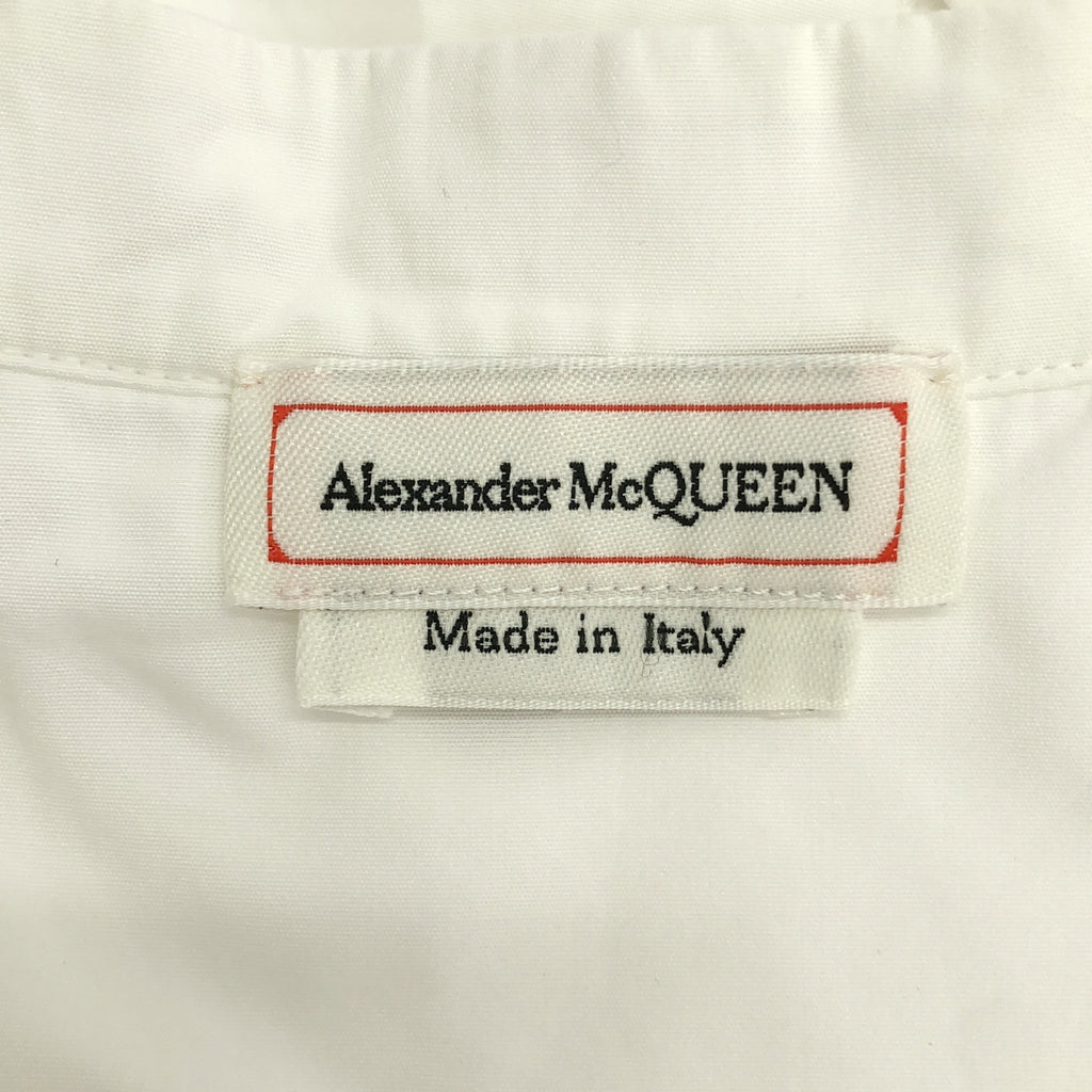 ALEXANDER MCQUEEN / アレキサンダーマックイーン | コットン ギャザー ブラウス シャツ | 42 | ホワイト | レディース