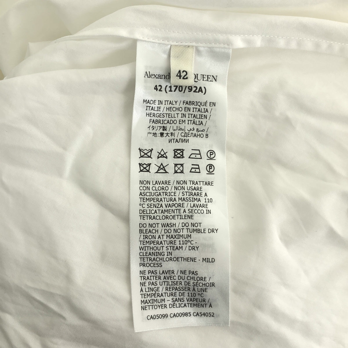 ALEXANDER MCQUEEN / アレキサンダーマックイーン | コットン ギャザー ブラウス シャツ | 42 | ホワイト | レディース