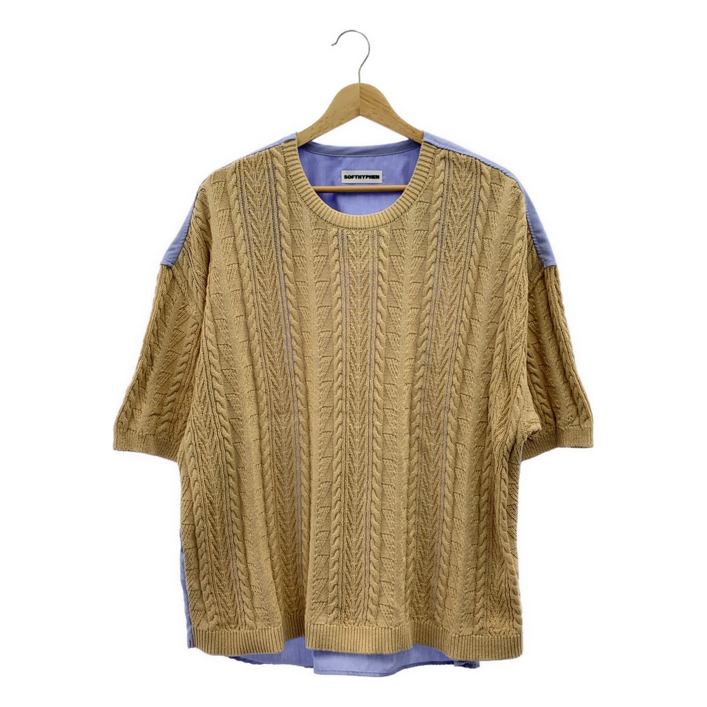 SOFTHYPHEN | 針織對接套頭短袖襯衫 | 尺寸 03 | 男款