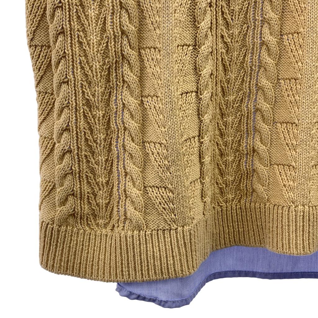 SOFTHYPHEN | 針織對接套頭短袖襯衫 | 尺寸 03 | 男款