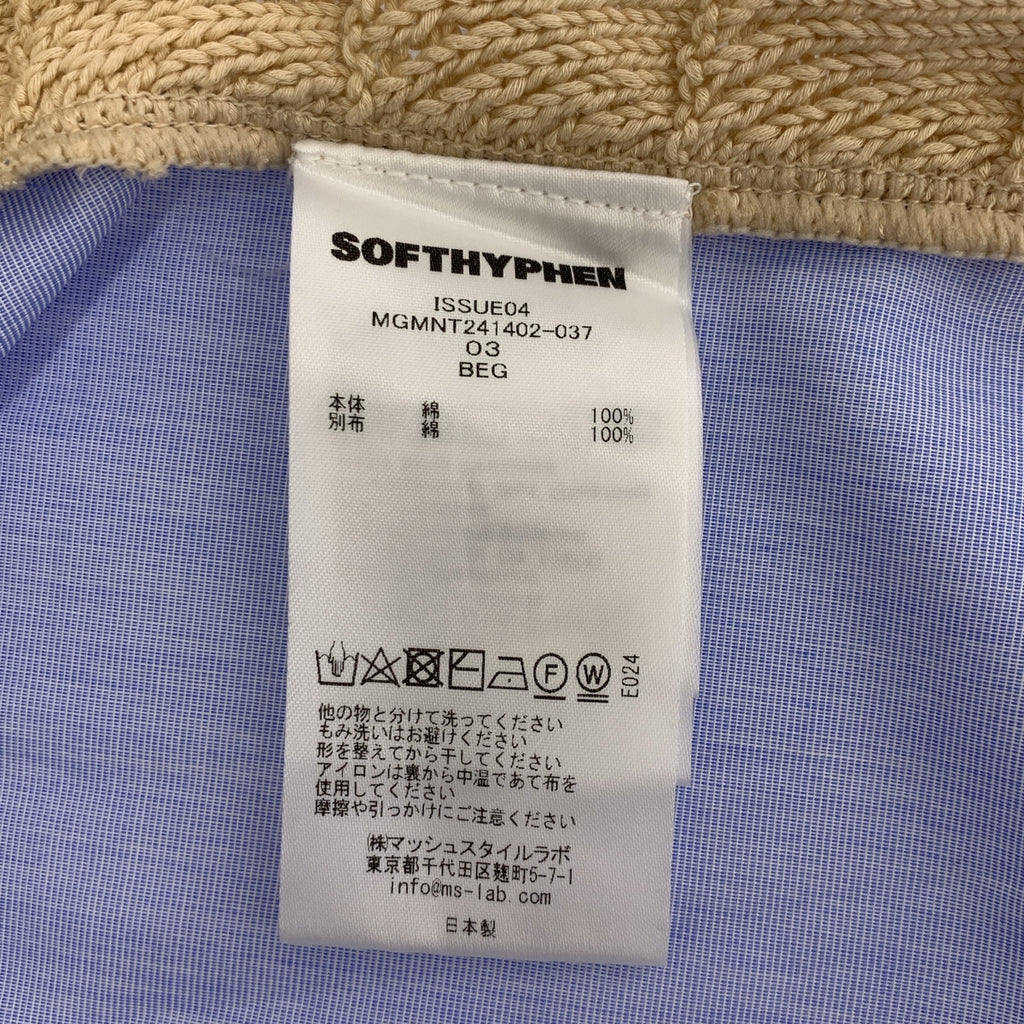 SOFTHYPHEN | 針織對接套頭短袖襯衫 | 尺寸 03 | 男款