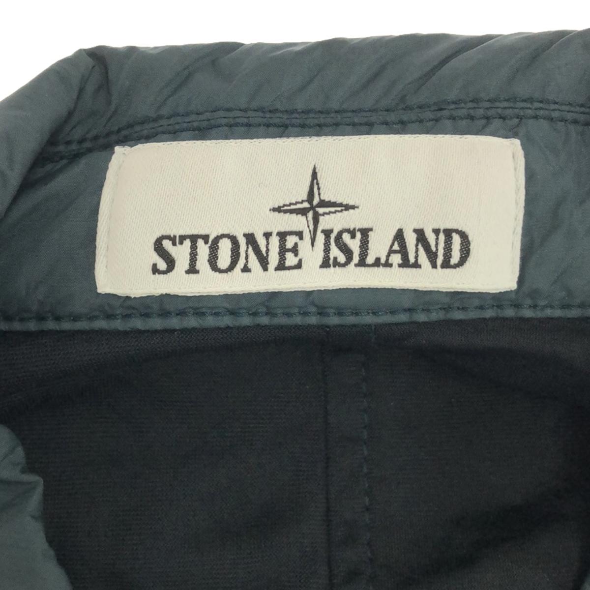 STONE ISLAND | Crinkle Reps Nylon Garment Dyed Overshirt Jacket | L | Green | Men's