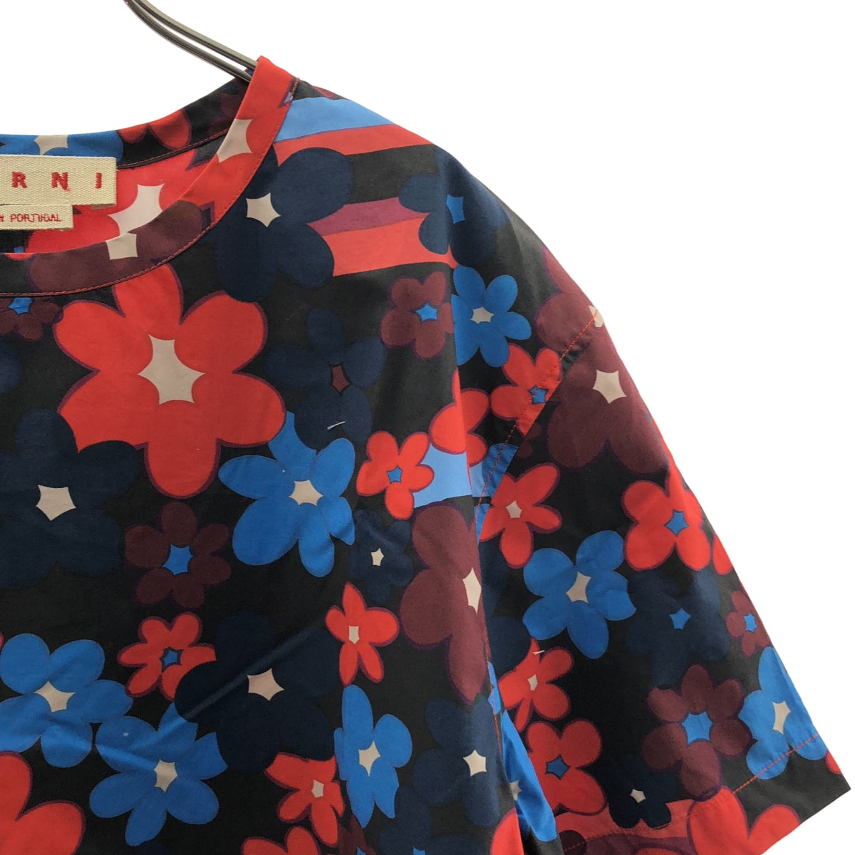 MARNI / マルニ | 2021SS | Ladies Multicolor Flower Print / 総柄 オーバーシルエット カットソー ブラウス | 40 | レディース