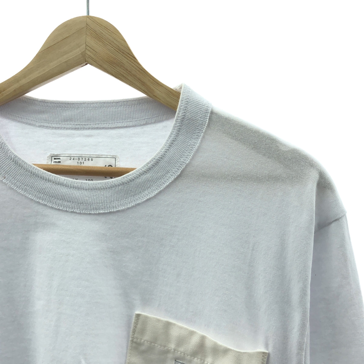 sacai / 사카이 | 2024SS | × Carhartt WIP Long Sleeve Tee 코튼 로고 티셔츠 | 3 | 남성