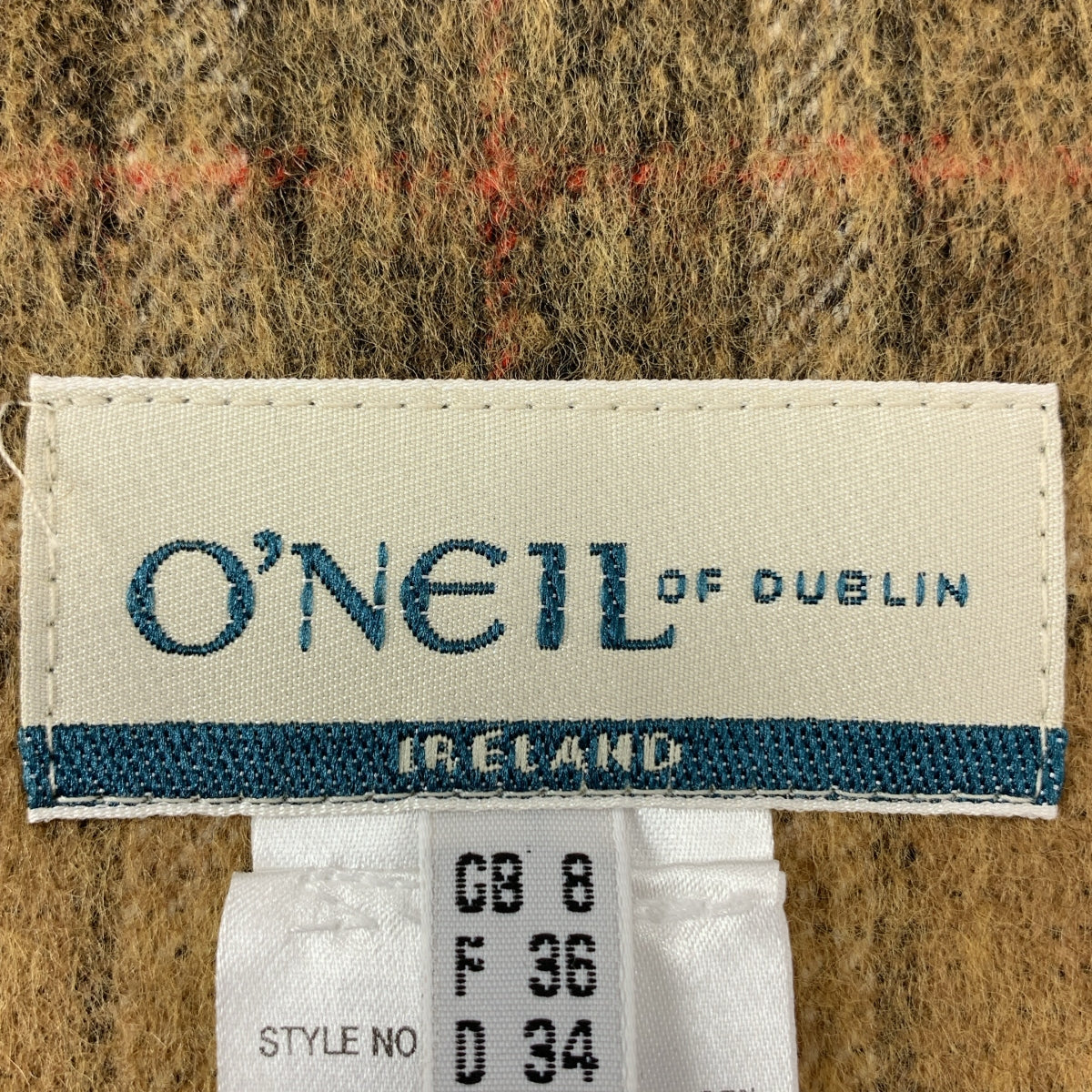 O'NEIL OF DUBLIN / オニールオブダブリン | MARTINIQUE別注 チェック ウール キルトスカート | 8 | ベージュ系 | レディース